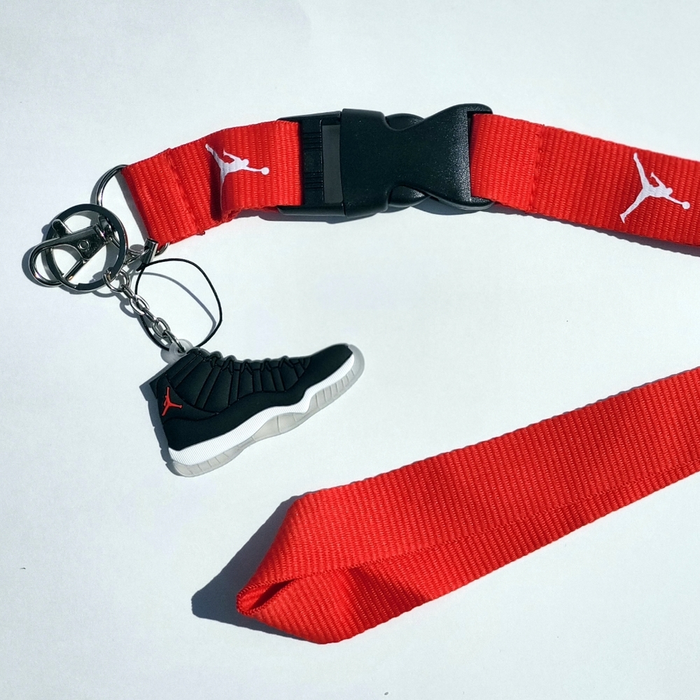 Jordan 11 Shoe keychain w/ lanyard